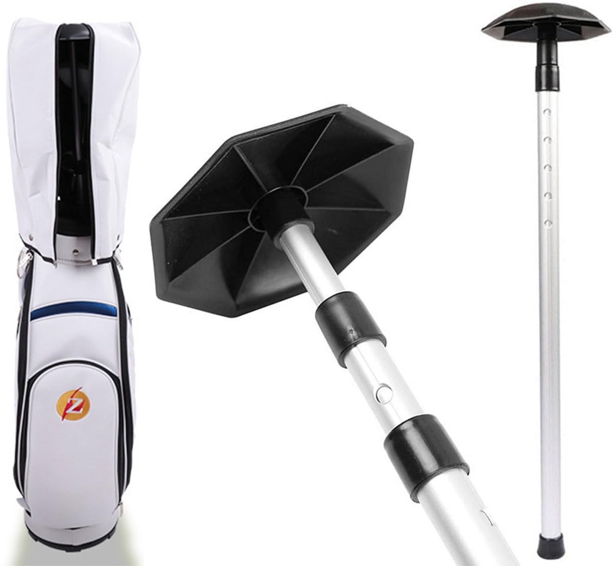 Dailygoods- Golfreistas Verstelbaar - Aluminium Ondersteuning - Lichtgewicht - Duurzaam - Beschermend - Tot 53" Uitbreidbaar - Golftas