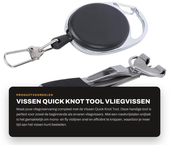 aladdien - Vissen Quick Knot Tool - Vliegvissen - Snelle Nagelklopper - Visgerei - Lijnen Clipper - Visgereedschap - Geschikt voor Vliegvissen van Merkloos — afbeelding 5