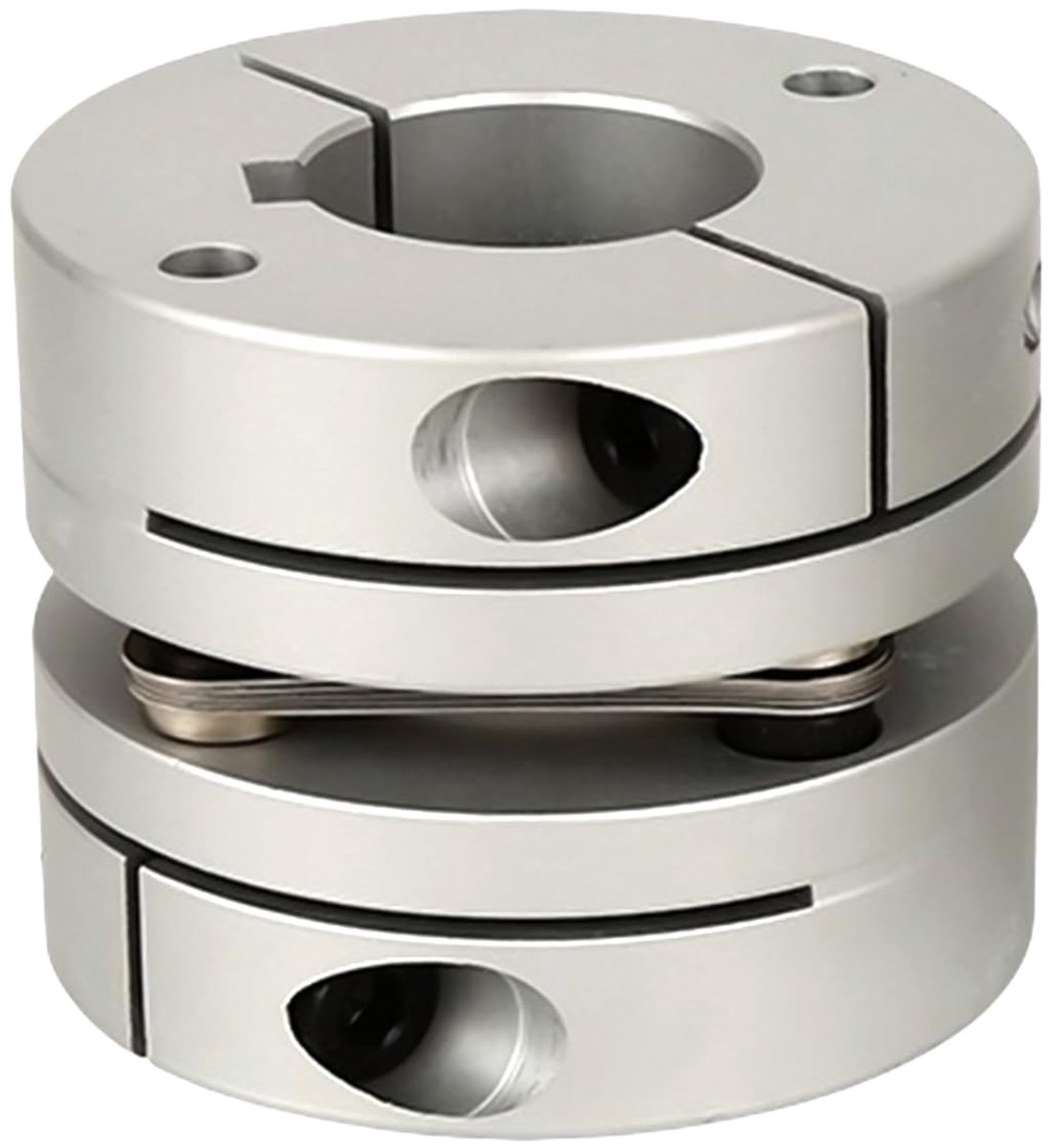 Dailygoods- Membraankoppeling Flexibel - Aluminium - D56 L45 - Boringdiameter 10 mm tot 19 mm - Enkele Koppeling - Geschikt voor 3D-printer/CNC-machine - Motoraskoppeling