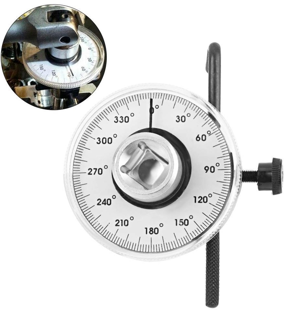 Dailygoods- Momentsleutel 1/2" - Duidelijke schaal - Verstelbare arm - Hoekrotatie - Ratel - Nauwkeurige meting - Koppelmeter