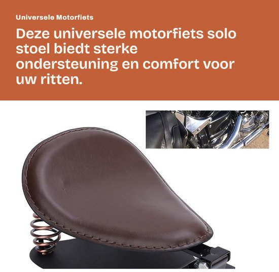 Dailygoods- Motorstoel Sterke Ondersteuning - Faux Lederen - Retro Motorfiets - Cruiser Motoren - Touring Motoren - Professionele Installatie Aanbevolen - Motorfiets Zitting van Dailygoods — afbeelding 3