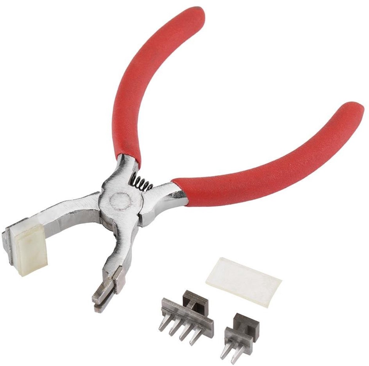 Dailygoods- Lederen Perforator - Hoogwaardige Staal - Vervangbare Tanden 2/4 - Handgereedschap - Comfortabele Handgreep - Totale Lengte 140mm - Lederen Gaatjesmaker