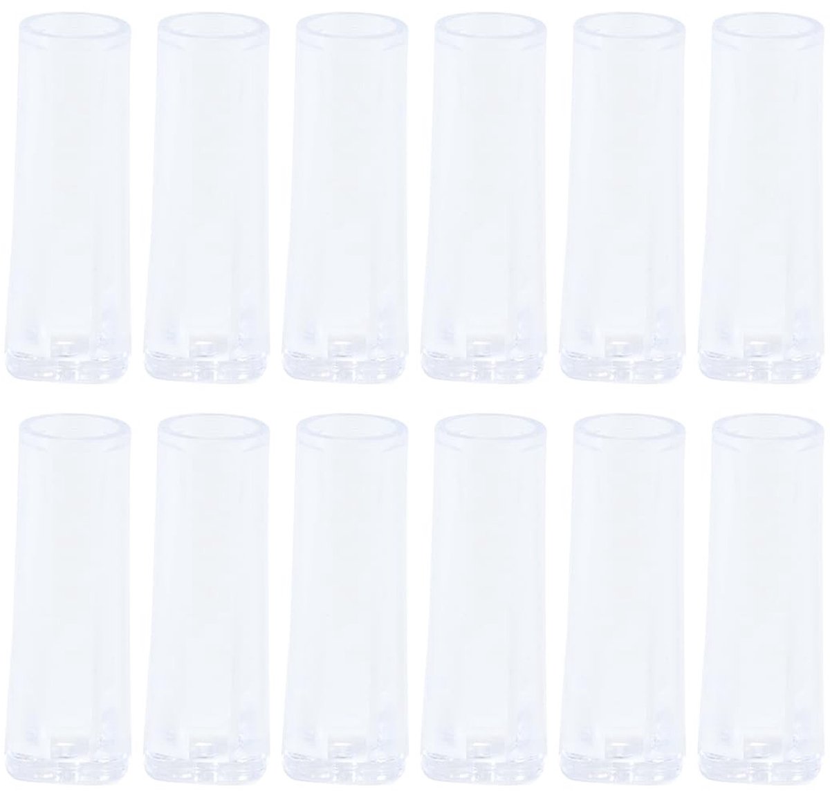 Dailygoods- Handgrepen Draaibaar 12 Stuks - Jaloezieën - Gordijnroede-accessoires - Stevig Plastic - Lichtgewicht - Transparant - Jaloeziehandvat