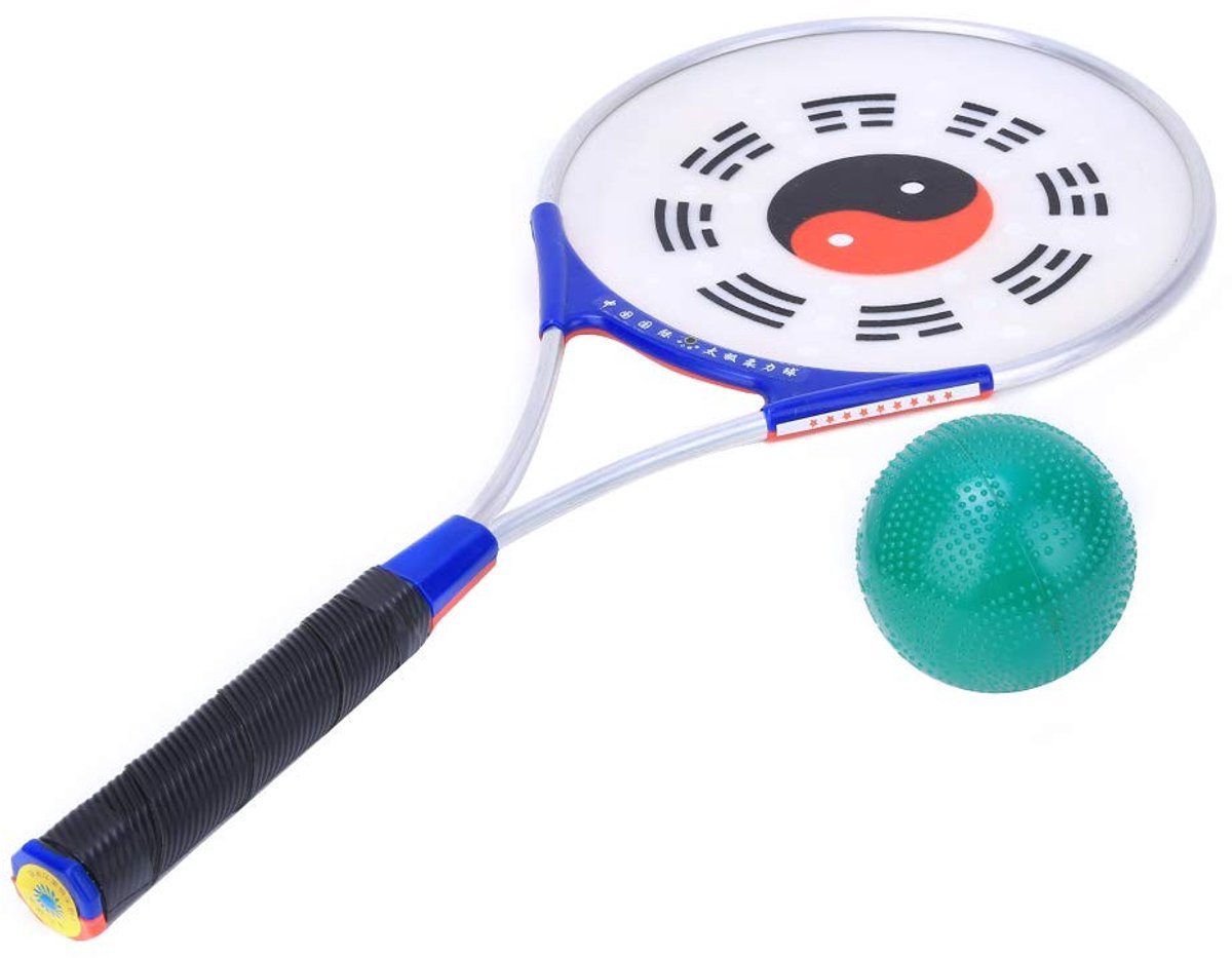 Dailygoods- Taiji Racket - Aluminium Handvat - Silicone Bal - Duurzaam - Lichtgewicht - Verbeter Sterkte/Flexibiliteit - Fitness Racket