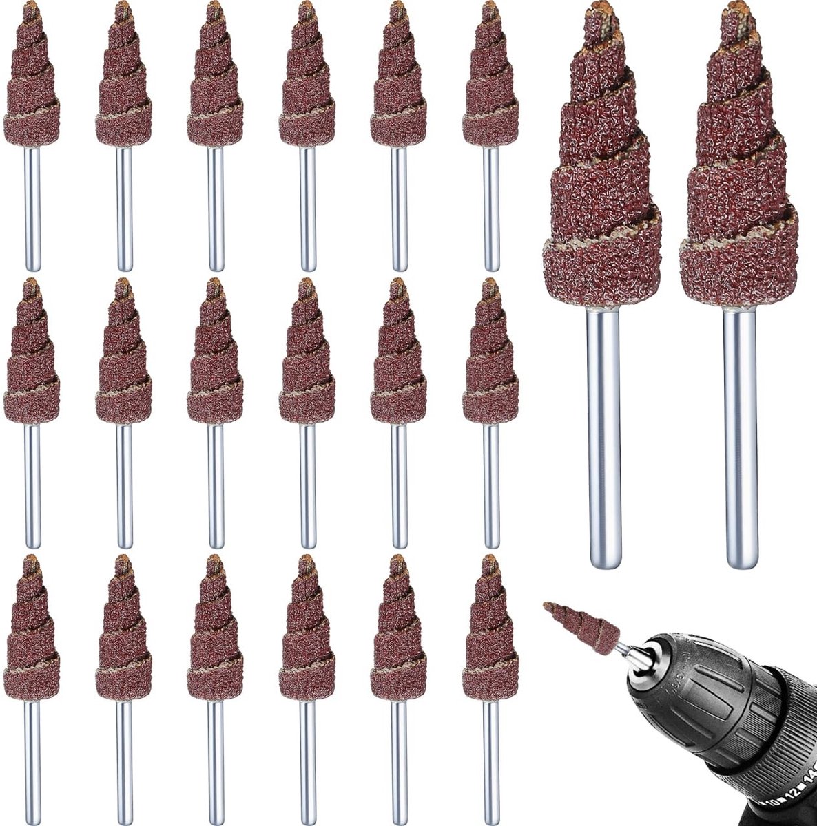 Dailygoods- Schuurpapier Set - Schuurpapier Driehoek - Schuurpapier 125mm - Schuurpapier Fijn - Schuurpapier voor Polijsten - 20 Stuks - Schuurdiscs