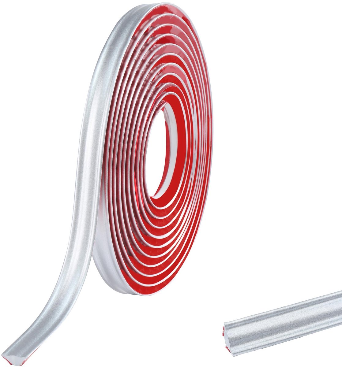 Dailygoods- Afdichtingstape Waterdicht - PVC Tape - Zelfklevende Tape - Schimmelplint - 5 m x 19 mm - Voor Ongelijke Muren - Plint