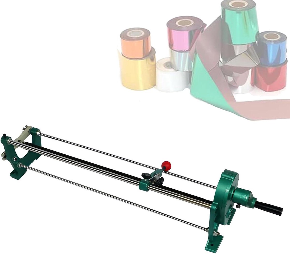 Folie Papier Cutter - Roll Snijtool - Verpakking Snijden - Dubbel Slot Ontwerp - 64cm Snijbreedte - Zilver