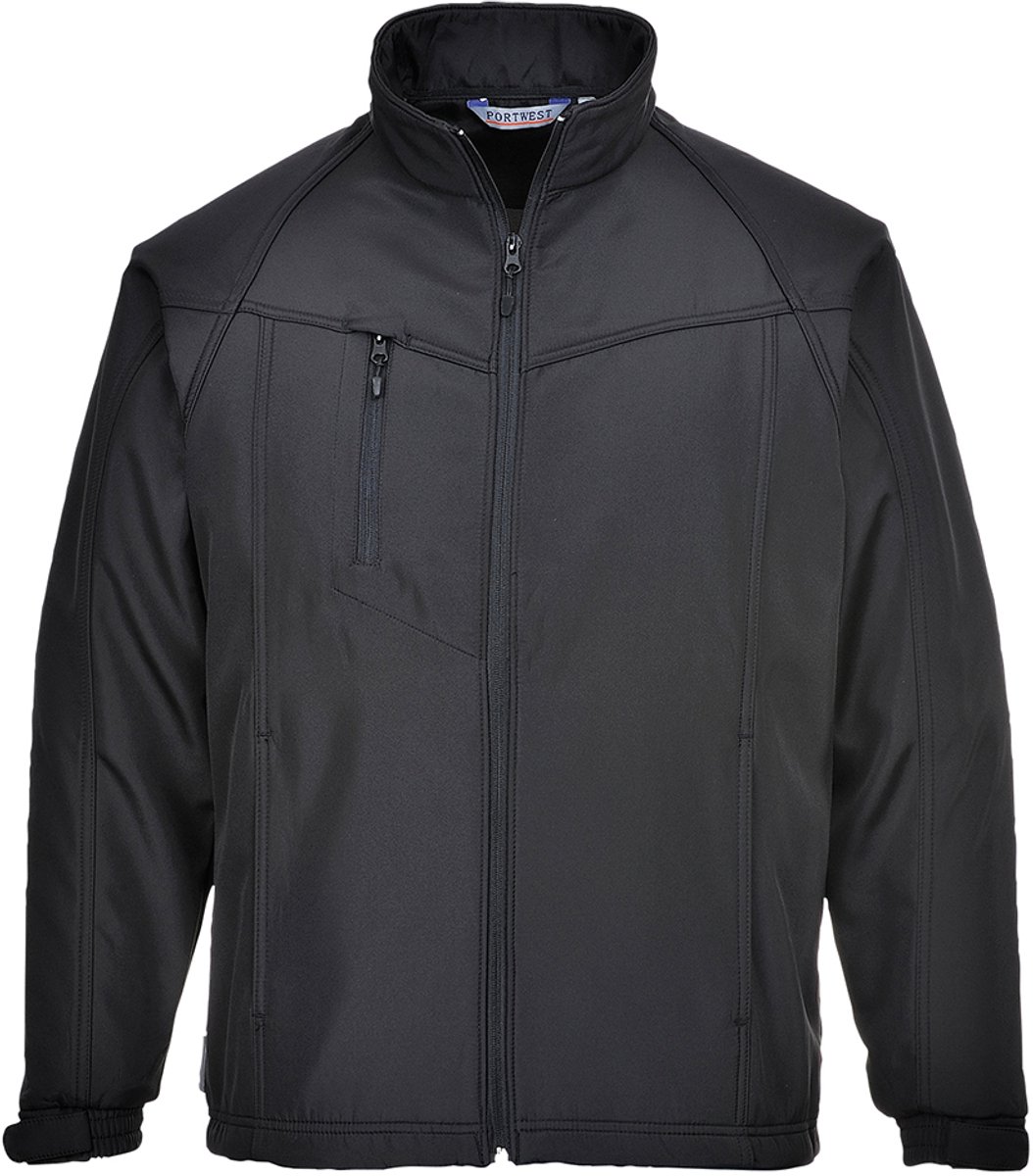 Portwest Oregon Softshell Jas voor heren (3L) TK40 - Zwart - 4XL