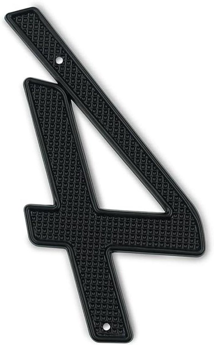 Huisnummer - Deurnummer Adresbord - Huisnummering Aanpassen - Aluminiumlegering - 101 mm Hoog - Zwart
