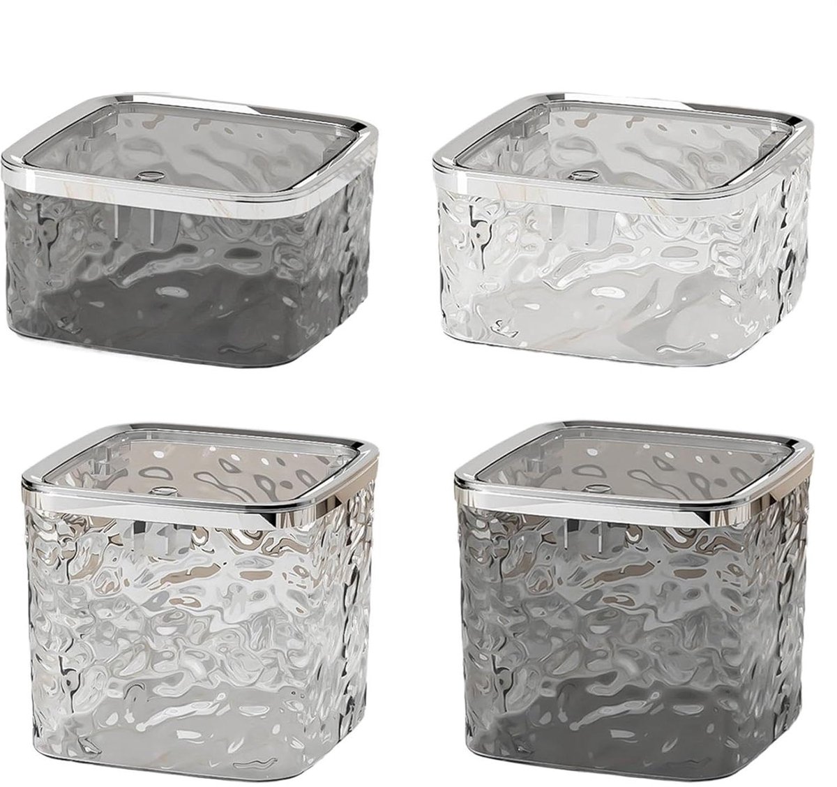 Desktop Prullenbak - Afvalhouder Bureau - Bureau Opruimen - Pop-up Deksel - 15 cm Hoog - Veelkleurig