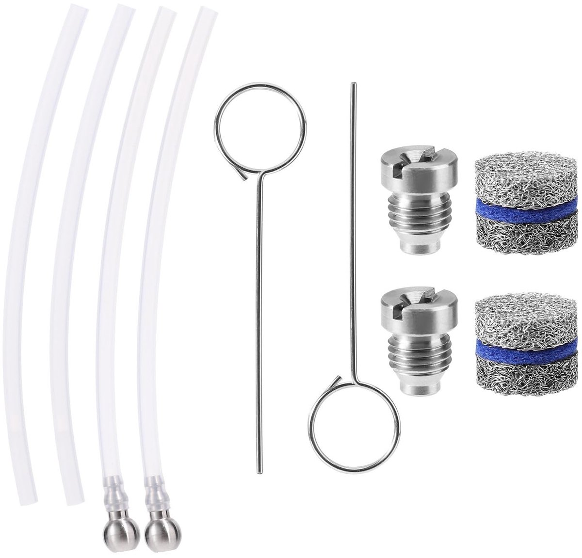 Dailygoods- Schuimkanon Universele 1,1mm - Schuimspuit Auto Wassen - Reinigingsgereedschap - Roestvrij Staal - 2 Sets - Inclusief Spons