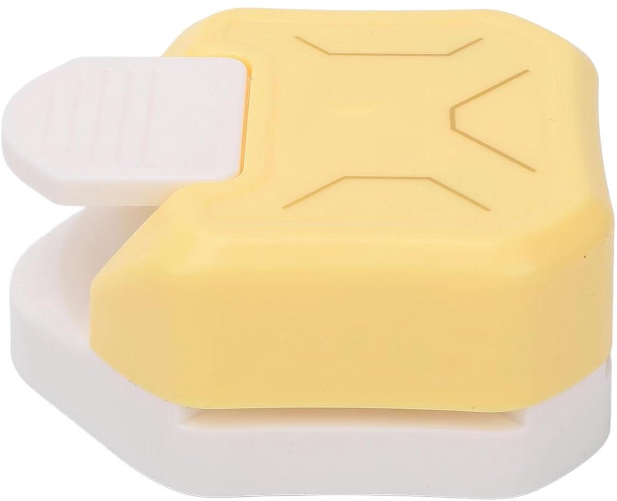 LiebeWH Hoeksnijder, 3-in-1 Multifunctionele Papierpons met Hendel voor Scrapbooking, Kaarten Maken, foto's en Handwerk