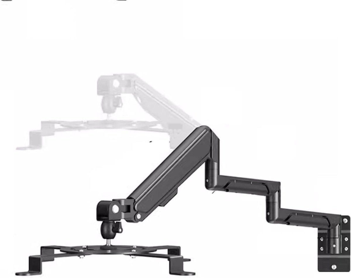 Projector Beugel - Ophangbeugel Wandmontage - Presentaties Geven - Universeel Roterend Ontwerp - 1-8 KG Draagvermogen - Zwart
