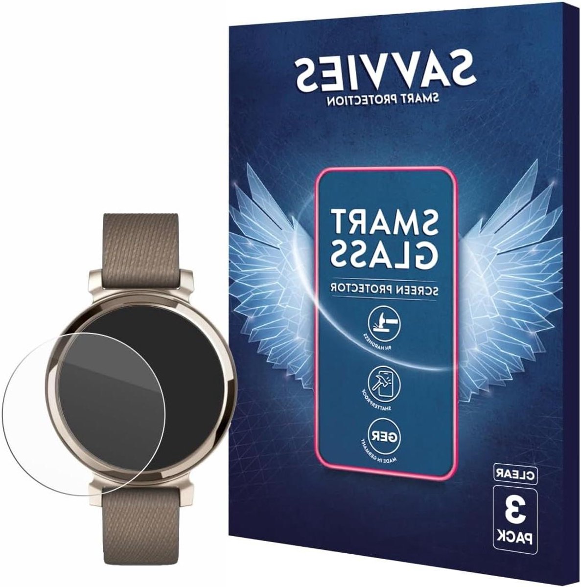 Schermbeschermers - Gehard Glas - Smartwatch Beschermen - Splintervrij Ontwerp - 3 Stuks - Transparant