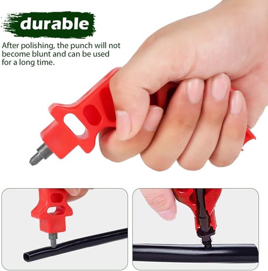 Tuingrepen - Irrigatiehulpmiddel - Druppelslang Installeren - Roestwerende Buisboor - 4 mm - Zoals Afgebeeld — afbeelding 2