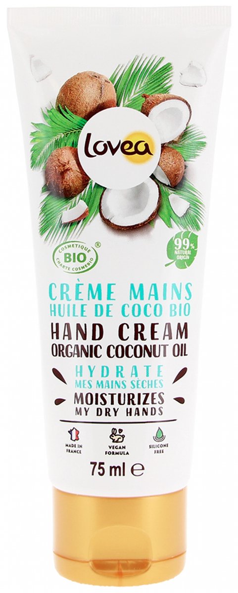 Lovea Biologische Handcreme Kokos 75 ml