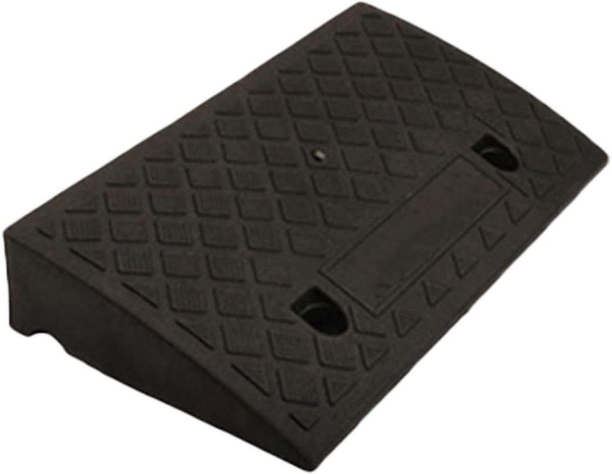 Stoeprand Oprit Hulp - Drempel Hulp - Veilige Overgang Creëren - Antislip Textuur - 50x27x7 cm - Veelkleurig