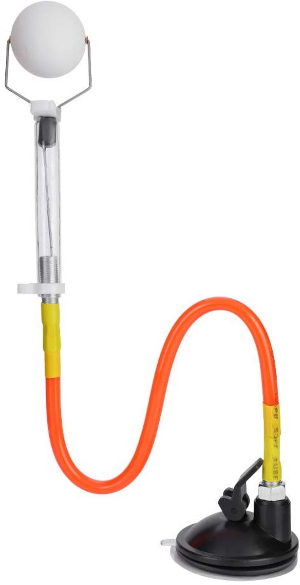 Dailygoods- Tafeltennisbaltrainer Duurzaam - Grote Zuignap - PVC Materiaal - Ideaal voor Training - Elastische Staaldraad - Snellere Serveersnelheid - Tafeltennis Oefenapparaat