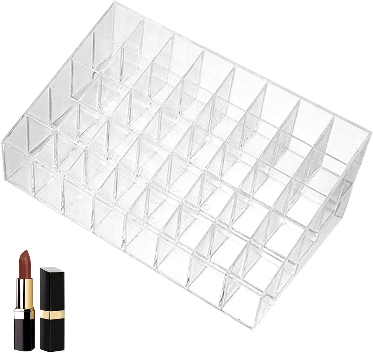 Transparante Acryl Organizer voor Lippenstift en Lipgloss voor op Bureau