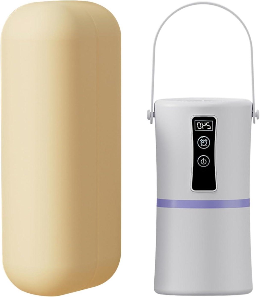 Kleine Kledingdroger Draagbare Wasdroger Snel Kleding Drogen Stille Werking Timer Compact Formaat Wit