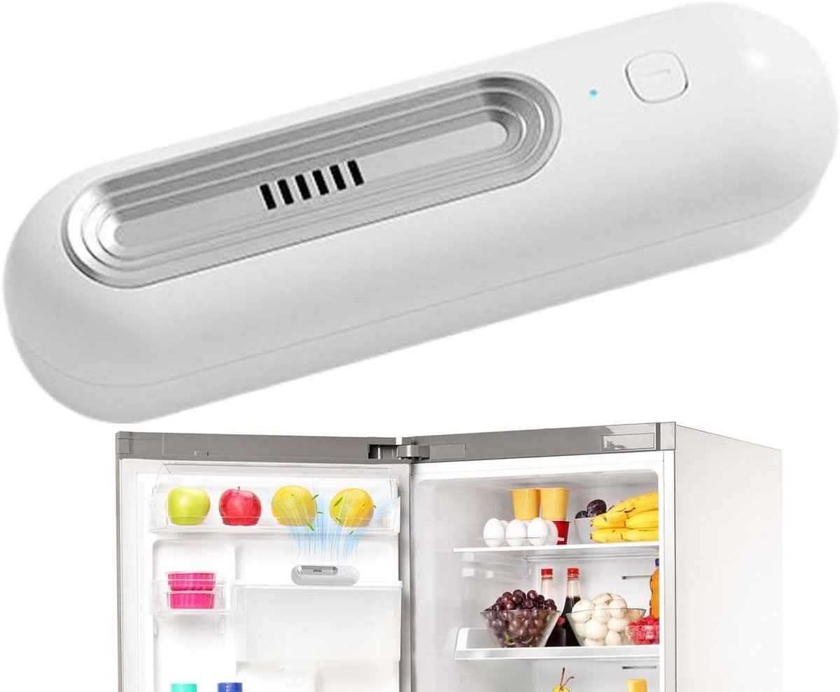 Koelkast Deodorizer - Geurverwijderaar Koelkast - Frisse Keuken - Elektronisch Absorptiesysteem - 14.5 cm - Zilver