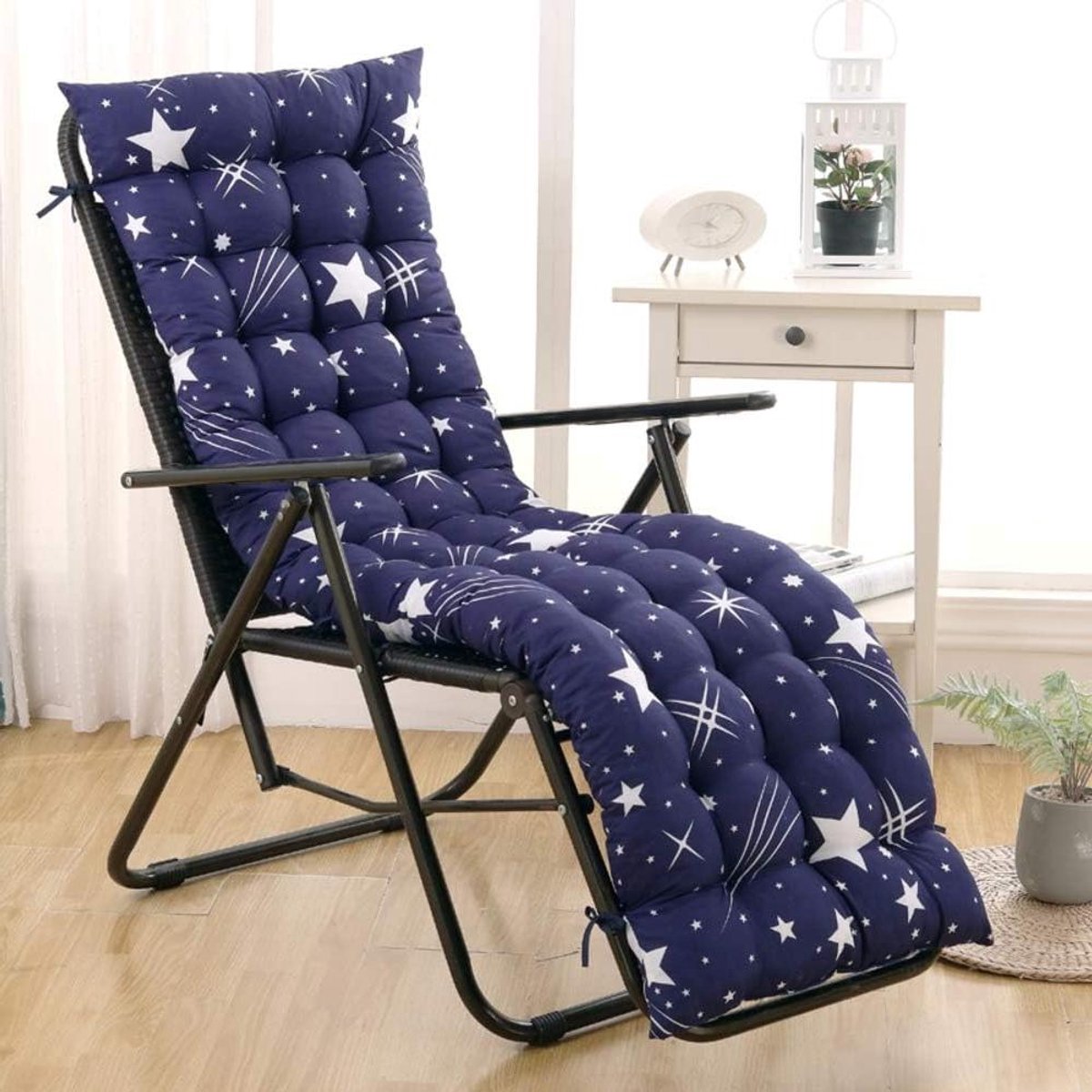 Draagbaar Zitkussen - Ligkussen Tuinstoel - Comfortabel Zitten - Ergonomisch Ontwerp - 55 