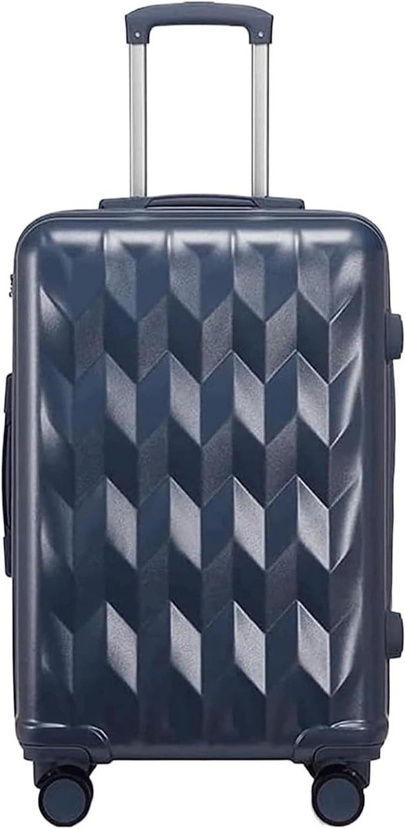 Reis Koffer - Trolley Koffer - Comfortabel Reizen - Sterke Harde Rand - 66 cm - Zwart