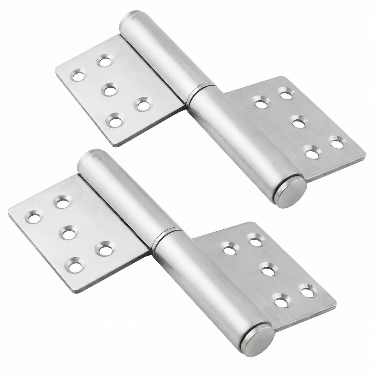 Dailygoods- Deurscharnieren Zware Roestvrij Stalen Set van 2 - Scharnieren voor Binnen/Buitendeuren - Hoge Laadcapaciteit tot 80 kg - Duurzaam - Antiroest - Scharnier