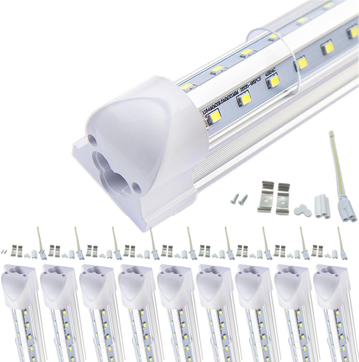 LED TL-buis - Vervangende buis - Ruimte verlichting - V-design hoog rendement - 60 cm 20 Watt - Warm wit