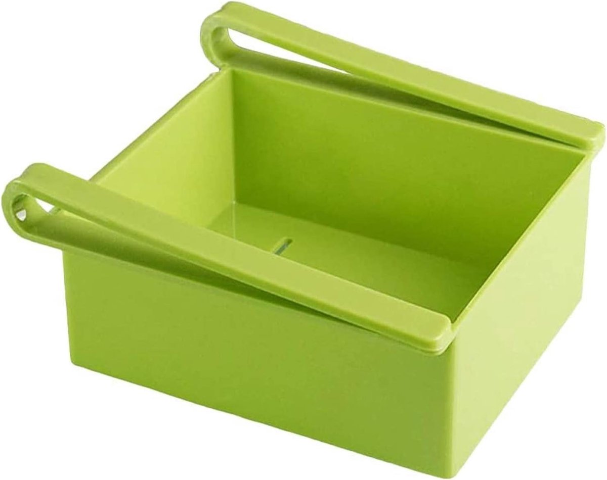 Koelkast Opbergbak - Lade Organizer - Voedsel Sorteren - Ruimtebesparend Ontwerp - Ca. 15.5 cm - Groen