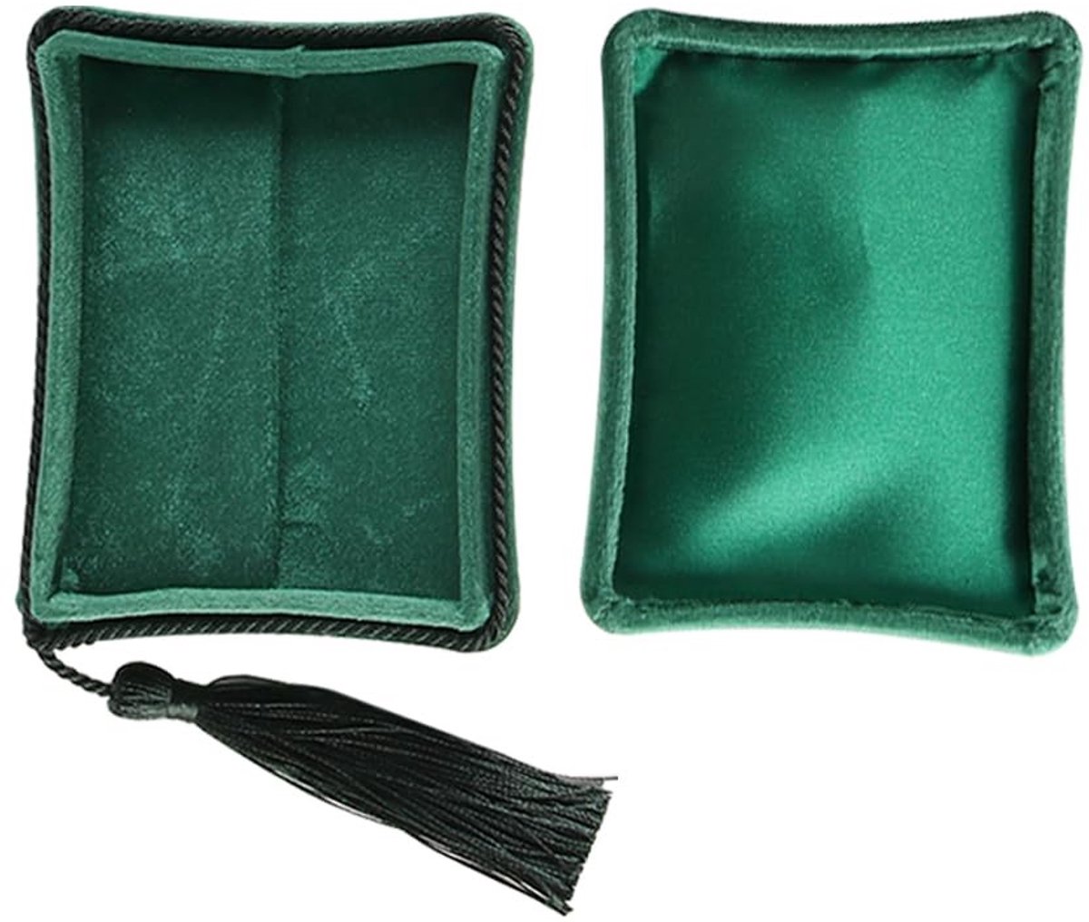Dailygoods- Sieradendoos Draagbaar - Sieraden Organizer - Opbergaccessoire voor Vrouwen - Stevige Pluche - Compact en Praktisch - Reisvriendelijk - Sieradenorganizer