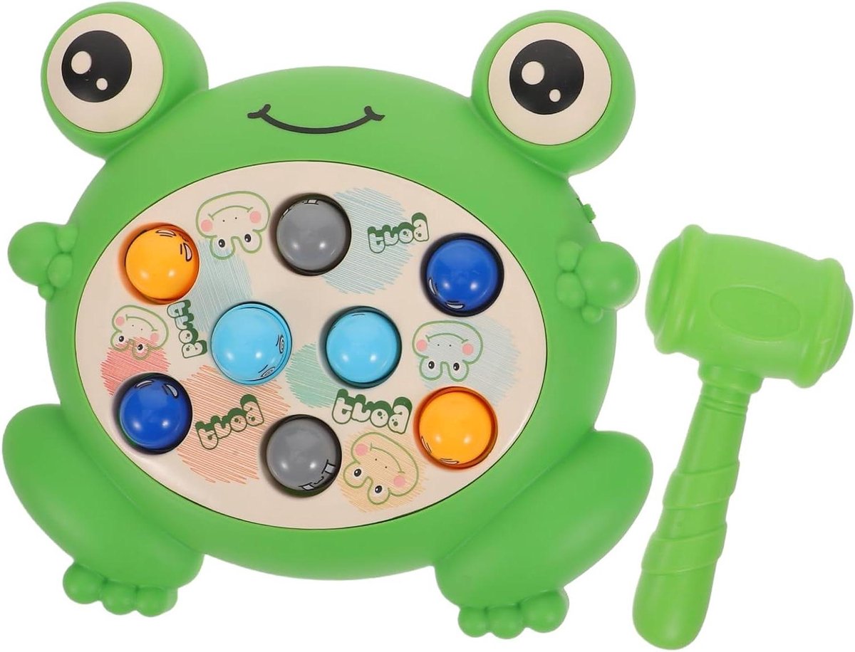 Kikker Sla Spel - Tik Spel Kind - Motoriek Ontwikkelen - Interactief Leerzaam Speelgoed - 21x21x20 cm - Multi