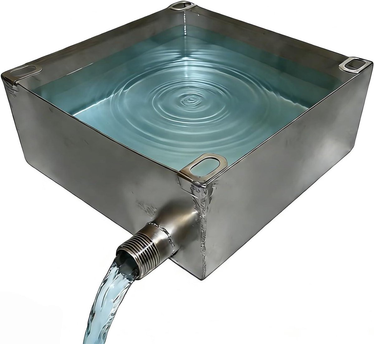 Opvangbak Wasmachine - Lekbak RVS - Apparaten Beschermen - Hoge Rand - 10x60cm - Zilverkleurig