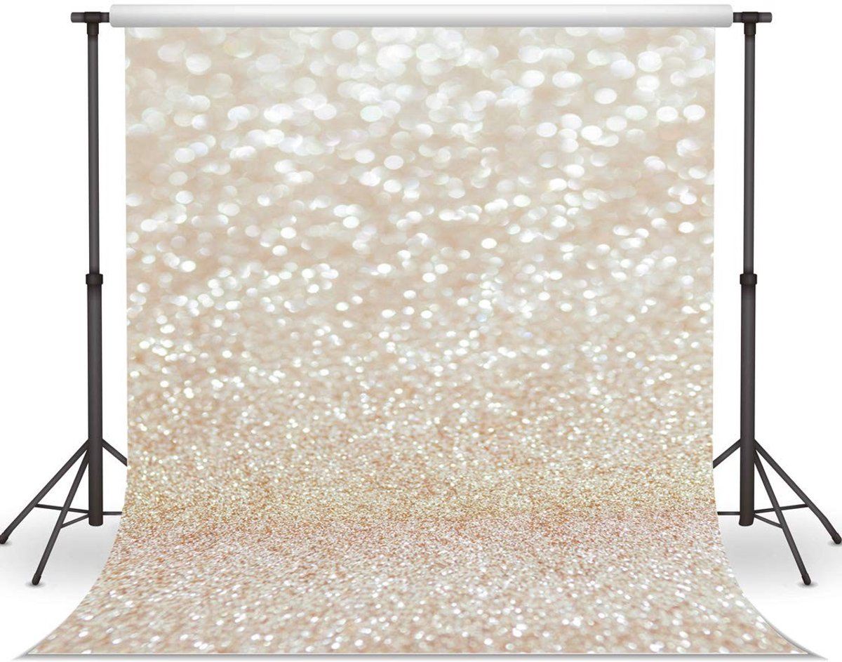 Dailygoods- Fotografieachtergrond Gouden Vlekken - Achtergronddoek - Achtergrond Fotografie - Vinyl Achtergrond - Professionele Fotostudio - Geschikt voor Portretfotografie