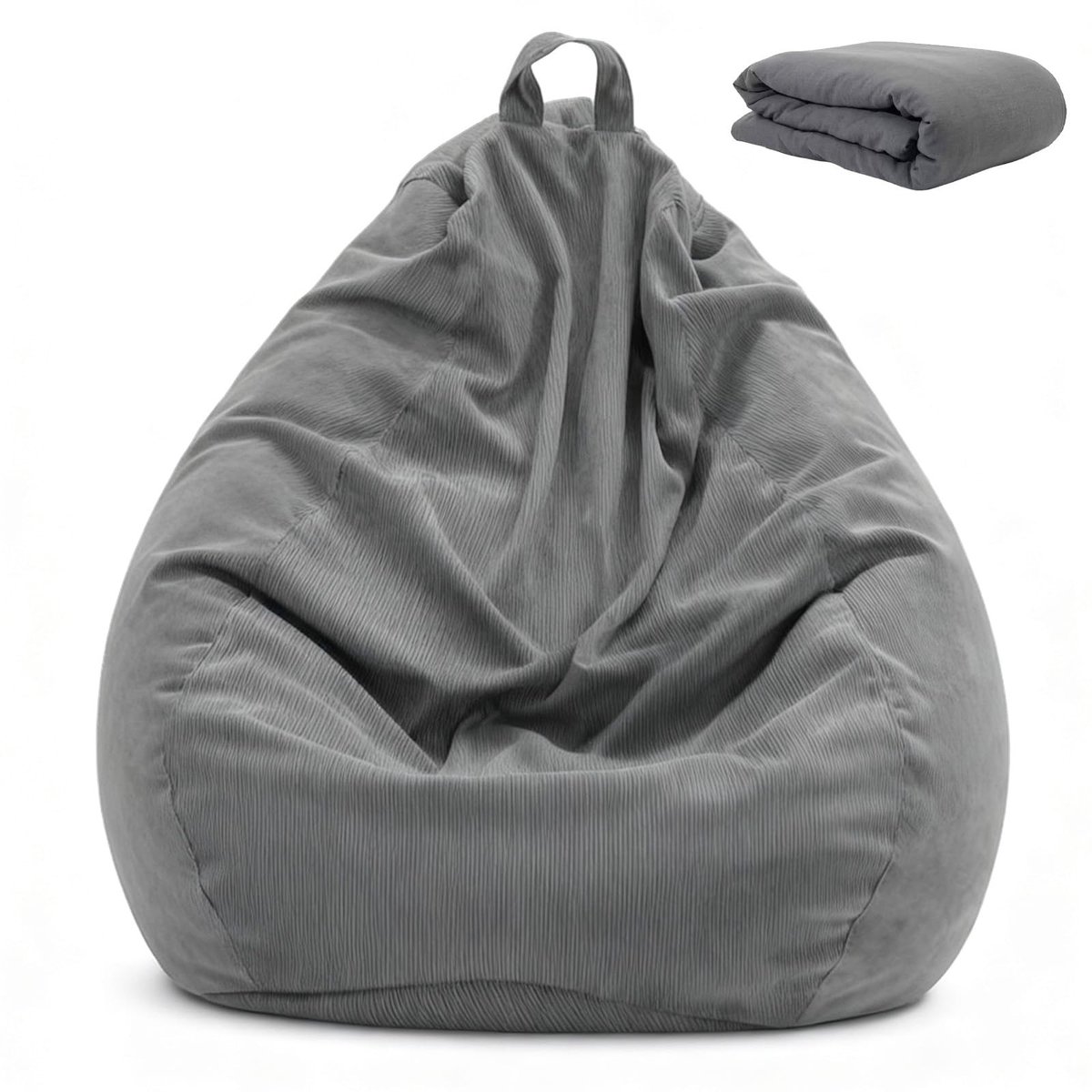 Dailygoods- Zitzak Volwassenen - XL Zitzak 110 x 120 cm - Zitzak Kinderen - Zitzak Buiten - Waterdicht - Afneembare Hoes - Beanbag