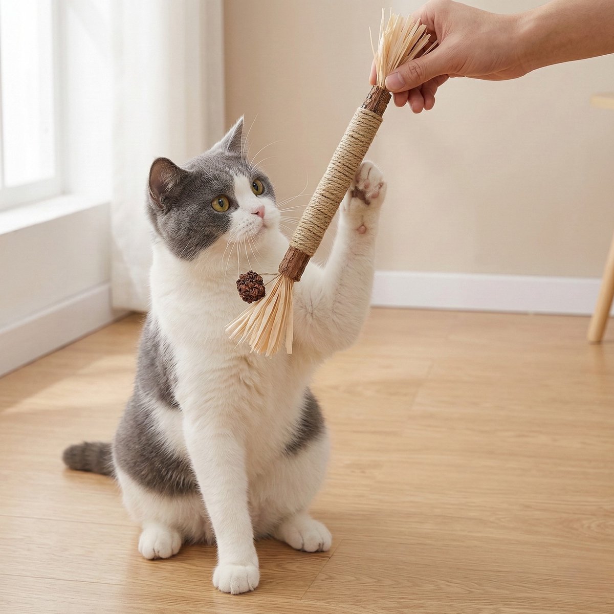 FURTASTIC® Matatabi Stokjes voor Katten - 8 Stuks – 100% Natuurlijk Catnip Kattenspeelgoed - Kauwstokjes Kat — afbeelding 5