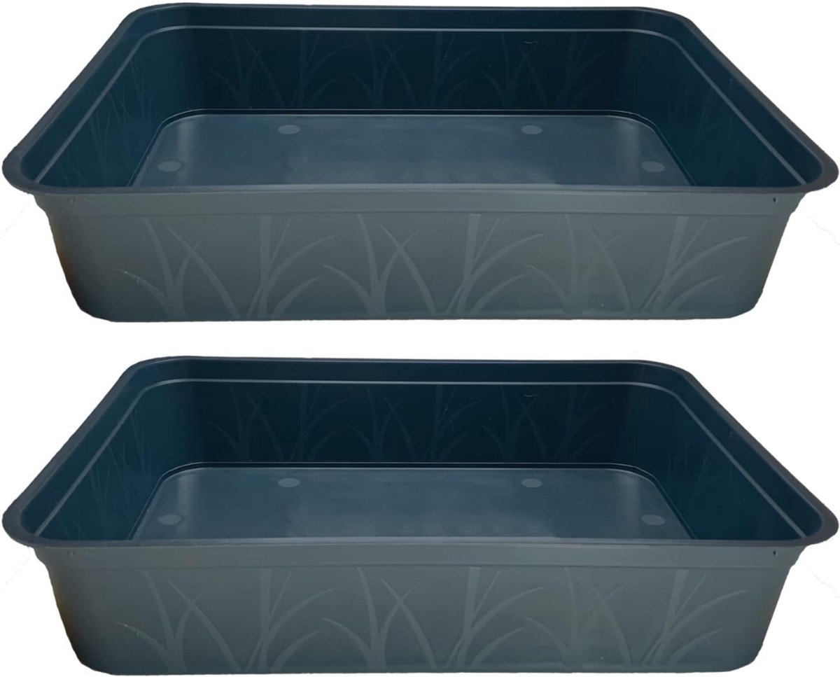 QUOVO® Vijverbak - Vijver - Waterschaal - Zwart - 28cm x 38cm x 8cm