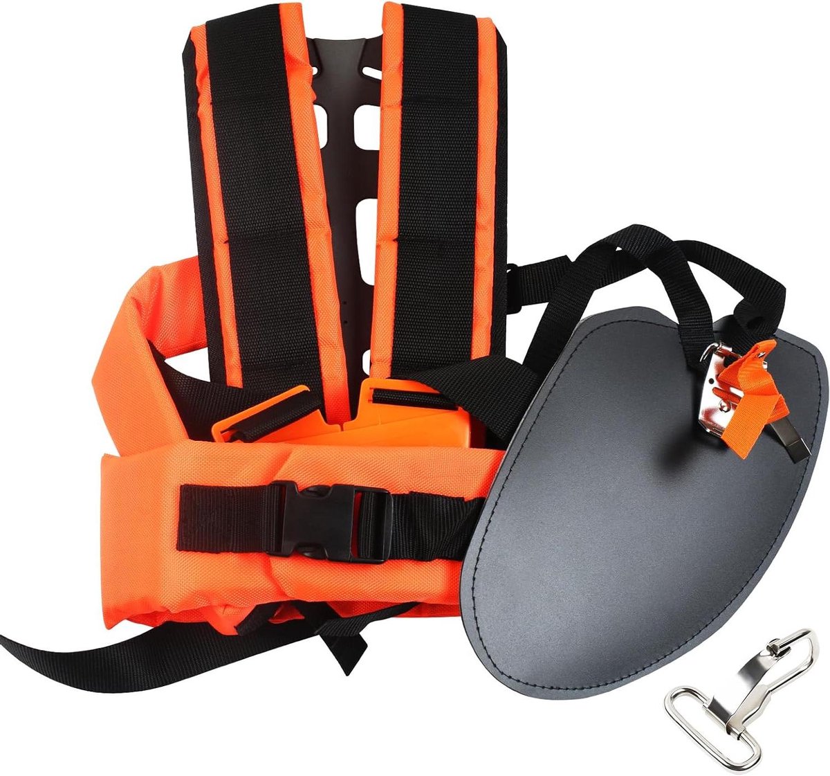 Draagriem Bosmaaier - Dubbele Schouderband - Tuinonderhoud - Verstelbare Pasvorm - 43.7 x 28.5 cm - Zwart