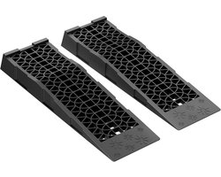 XPOtool oprijplaten 700x200x78 mm extra vlakke kunststof oprijrampen voor 3t auto, camper, 2 stuks