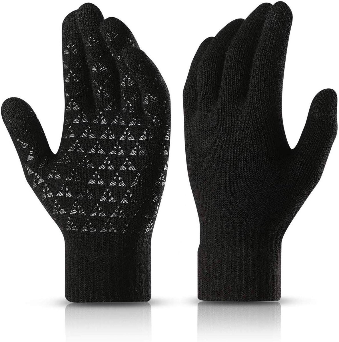 Dailygoods- Handschoenen Winter Warm - Touchscreen Handschoenen - Gebreide Handschoenen - Winddichte Handschoenen - Antislip Design - Lichtgewicht en Ademend - Winterhandschoenen