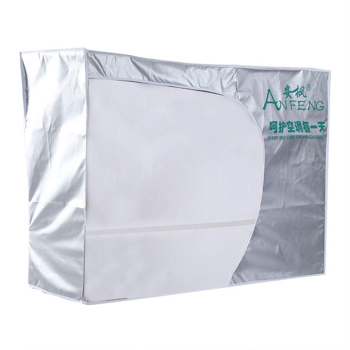 Dailygoods- Aircohoes Waterdicht - Polyester - Anti-Stof - Anti-Sneeuw - Ventilatieopening - Bindtouw - Geschikt voor Buitengebruik 1,5 P 80 x 26 x 57cm - Airconditionerhoes