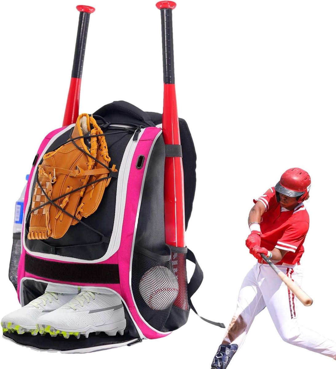 Sportrugzak - Sporttas Gear - Sportuitrusting Vervoeren - Waterdicht Oxford Materiaal - 34 x 22 x 45 cm - Fonkelend