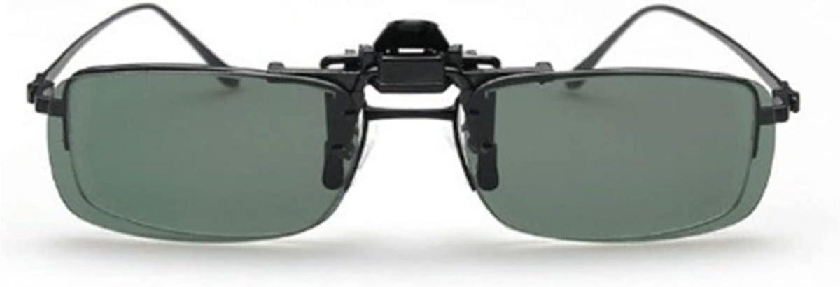 Clip-on Zonnebril - Overzetbril Polarized - Veilig Autorijden - Polariserende Glazen - 3 Stuks - Grijs