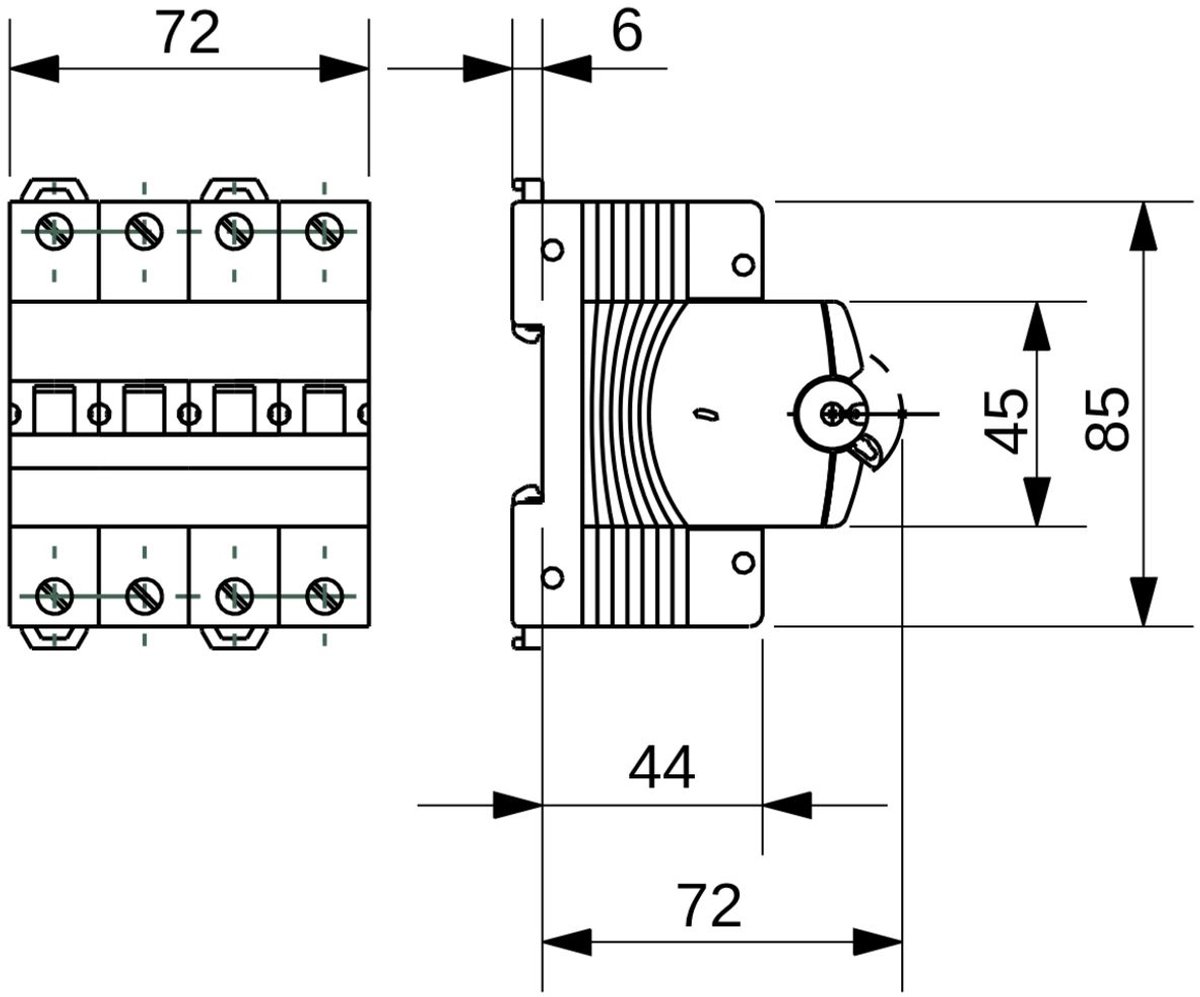 Gewiss MCB 4P C16 6KA 4M