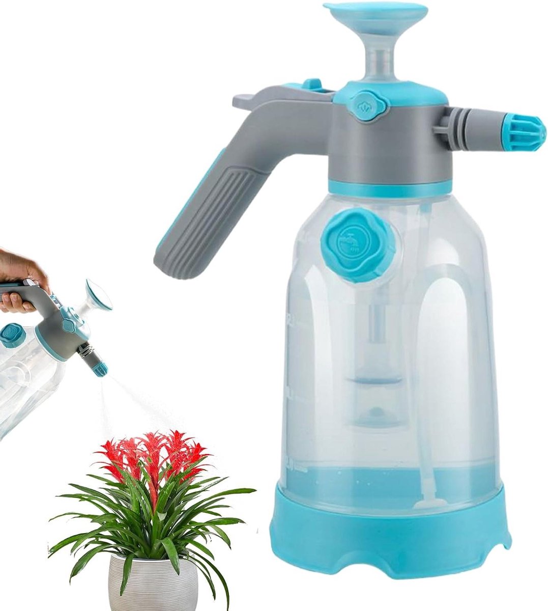 Gieter met Sproeikop - Waterkan Tuin - Planten Water Geven - Twee Sproei Modi - 2 Liter - Groen