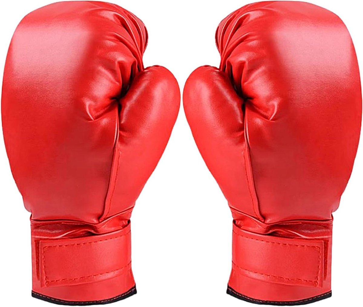 Bokshandschoenen - Trainingshandschoenen Slaghandschoenen - Stressverlichting Training - Verstelbare Polsband - Volwassenen Maat - Zwart