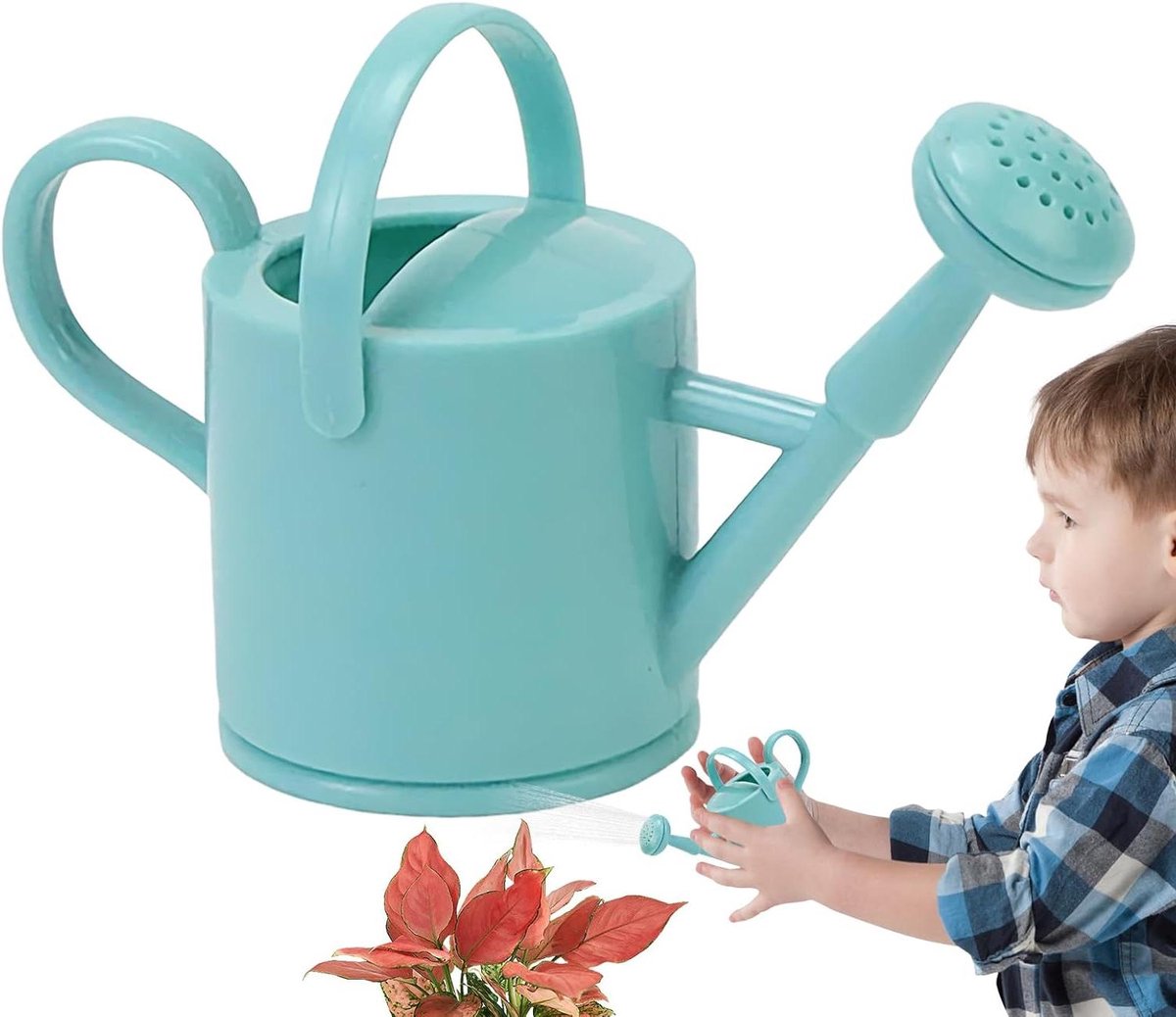 Kinder Gieter - Waterpot Tuin - Planten Water Geven - Ergonomische Handgreep - 37 x 72 cm - Groen