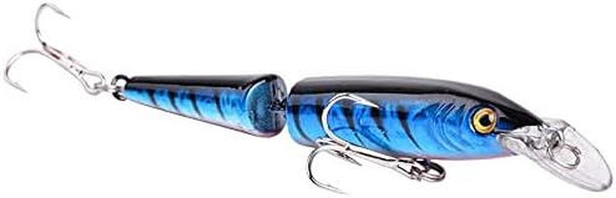 Kunstmatige Vis Lokaas - Crankbait Wobbler - Roofvis Vangen - Natuurgetrouwe Zwembeweging - 105 cm 9 g - Veelkleurig