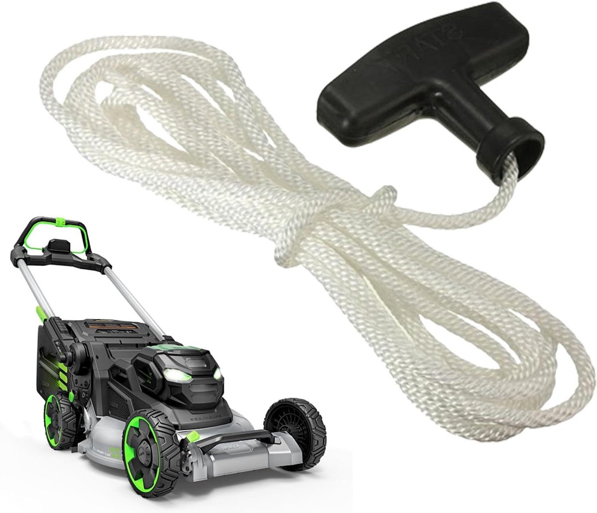Grasmaaier Trekkoord - Startkabel Set - Tuinonderhoud Starten - Universeel Geschikt - 3 Meter Touw - Zwart
