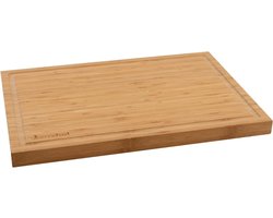 Bamboo cutting board with groove 50 x 35 x 3 cm FSC